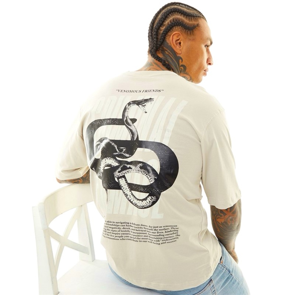 NWT Criminal Damage Snake Venom Graphic T-Shirt XL Unisex